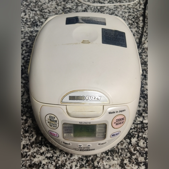 Zojirushi NS-ZAC10 Neuro Fuzzy 5.5 Cup Rice Cooker Warmer Tested Heats